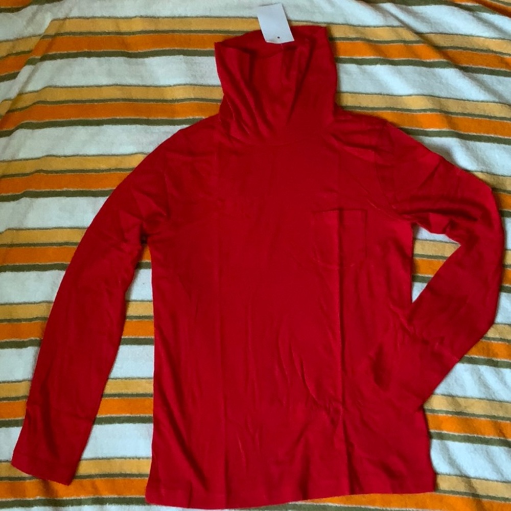 NWT Crewcuts for J. Crew girls red tissue turtleneck in size 10